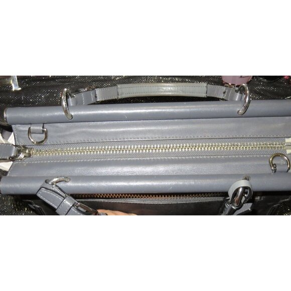 COACH Pinnacle Embossed Exotic Leather Color block Handbag & Matching wristlet - Picture 11 of 16